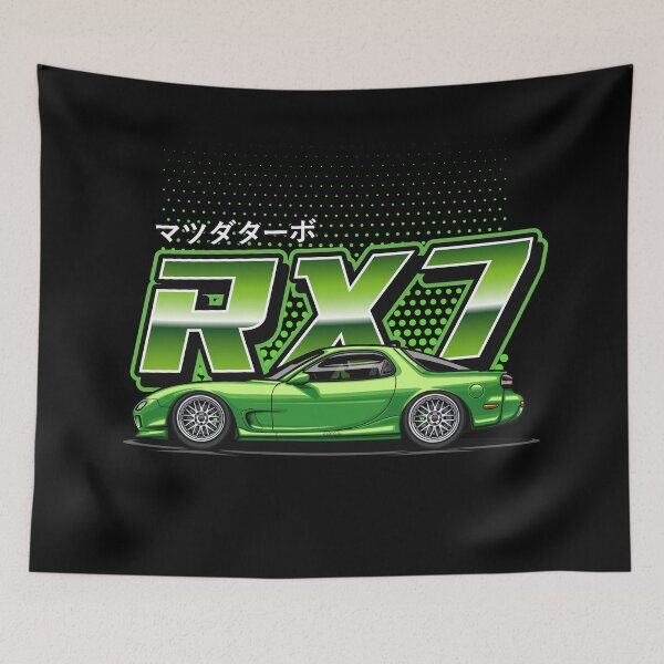 Item preview, RX7 FD Retro Style (Lime Green) designed and sold by JioojiProject.