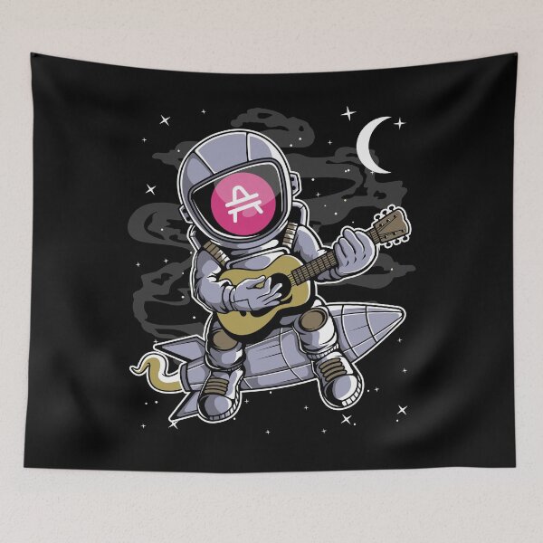 Item preview, Astronaut Guitar AMP Coin To The Moon Crypto Token Cryptocurrency Blockchain Wallet HODL designed and sold by AdamRoberts90.