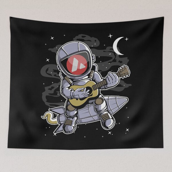 Item preview, Astronaut Guitar Avalanche AVAX Coin To The Moon Crypto Token Cryptocurrency Blockchain Wallet HODL designed and sold by AdamRoberts90.
