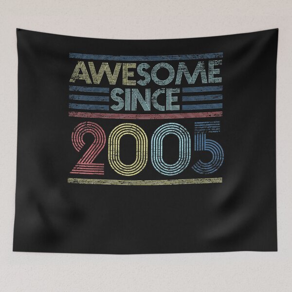 Item preview, Vintage 16th Birthday Gifts - Awesome Since 2005 T-Shirt designed and sold by CathyBabson.