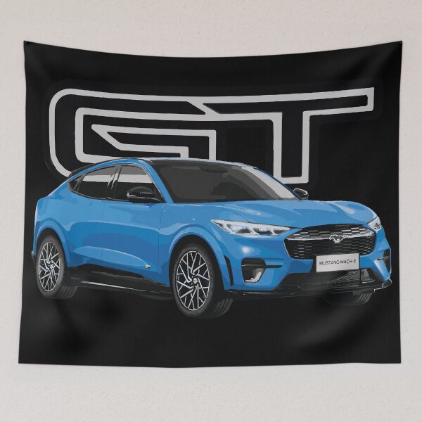 Item preview, MUSTANG MACH-E GT Grabber Blue Performance Electric SUV designed and sold by cowtownCOWBOY.