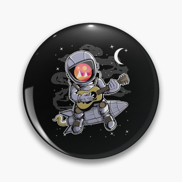 Item preview, Astronaut Guitar MANA Coin To The Moon Crypto Token Cryptocurrency Blockchain Wallet HODL designed and sold by AdamRoberts90.