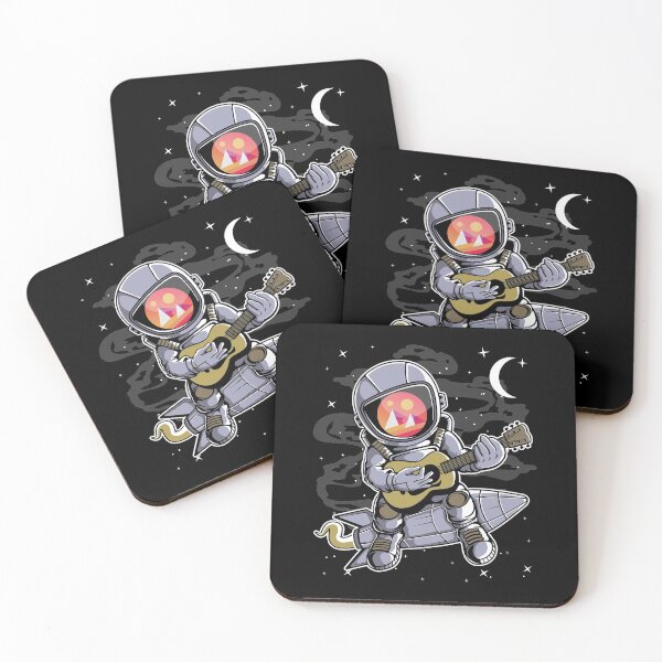Item preview, Astronaut Guitar MANA Coin To The Moon Crypto Token Cryptocurrency Blockchain Wallet HODL designed and sold by AdamRoberts90.