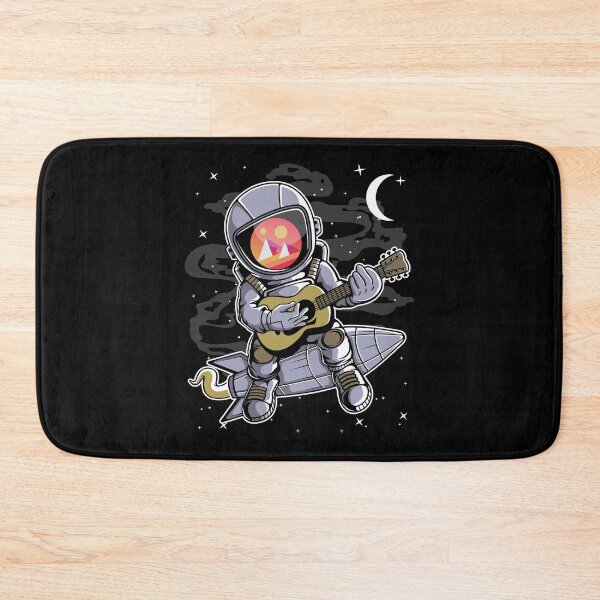 Item preview, Astronaut Guitar MANA Coin To The Moon Crypto Token Cryptocurrency Blockchain Wallet HODL designed and sold by AdamRoberts90.