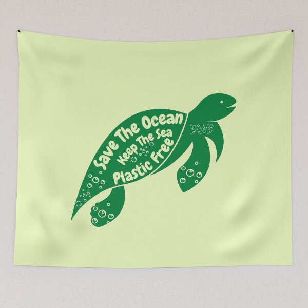 Item preview, The Ocean Keep the Sea Plastic Free - Turtle designed and sold by mewsis.