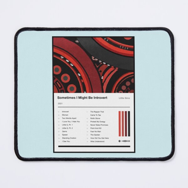 Item preview, Sometimes I Might Be Introvert Tracklist designed and sold by LittleOwlsHut.