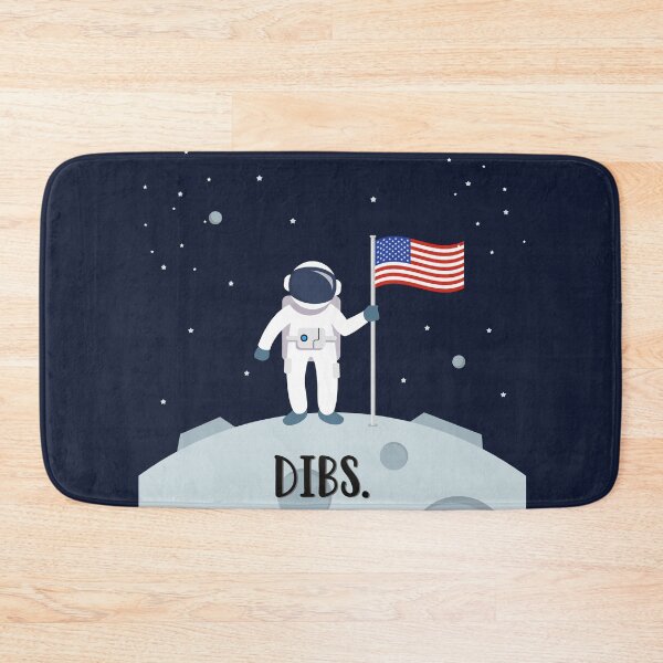 Item preview, USA Astronaut On The Moon Calling Dibs designed and sold by ZestyFruit.