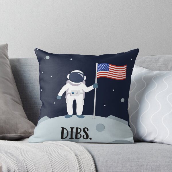 Item preview, USA Astronaut On The Moon Calling Dibs designed and sold by ZestyFruit.