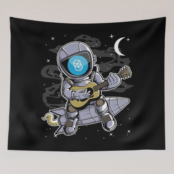Item preview, Astronaut Guitar Fantom FTM Coin To The Moon Crypto Token Cryptocurrency Blockchain Wallet HODL designed and sold by AdamRoberts90.