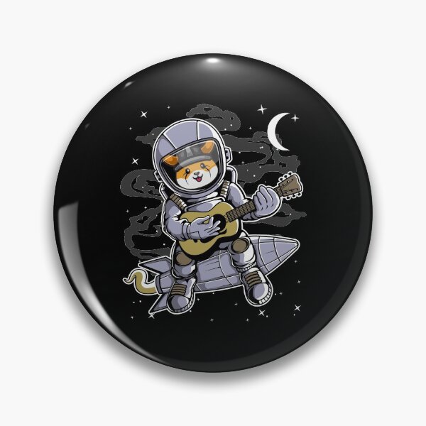 Item preview, Astronaut Guitar Floki Inu Coin To The Moon Crypto Token Cryptocurrency Blockchain Wallet HODL designed and sold by AdamRoberts90.