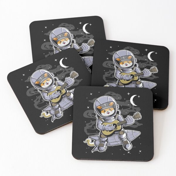 Item preview, Astronaut Guitar Floki Inu Coin To The Moon Crypto Token Cryptocurrency Blockchain Wallet HODL designed and sold by AdamRoberts90.