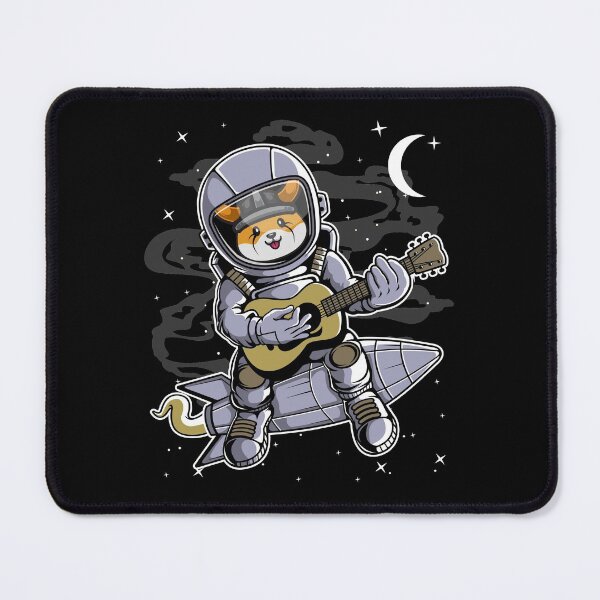 Item preview, Astronaut Guitar Floki Inu Coin To The Moon Crypto Token Cryptocurrency Blockchain Wallet HODL designed and sold by AdamRoberts90.