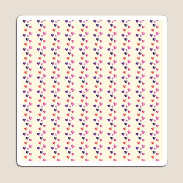 Aperçu de l'œuvre Motif coeur aquarelle créée et vendue par purplesparrow.