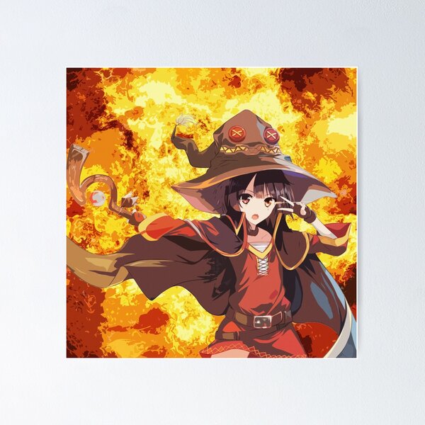 Kazuma and Megumin' Poster, picture, metal print, paint by Megumin The  Crimson Demon