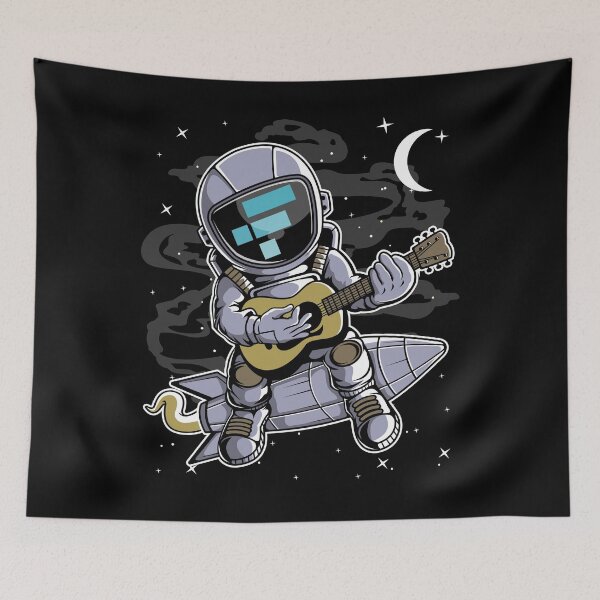 Item preview, Astronaut Guitar FTX Coin To The Moon Crypto Token Cryptocurrency Blockchain Wallet HODL designed and sold by AdamRoberts90.