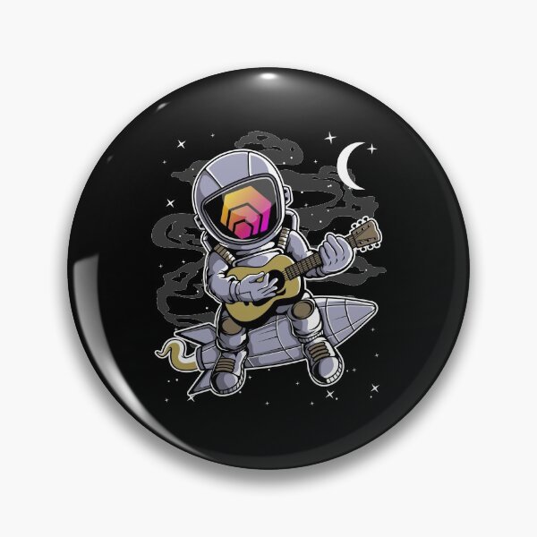 Item preview, Astronaut Guitar HEX Coin To The Moon Crypto Token Cryptocurrency Blockchain Wallet HODL designed and sold by AdamRoberts90.