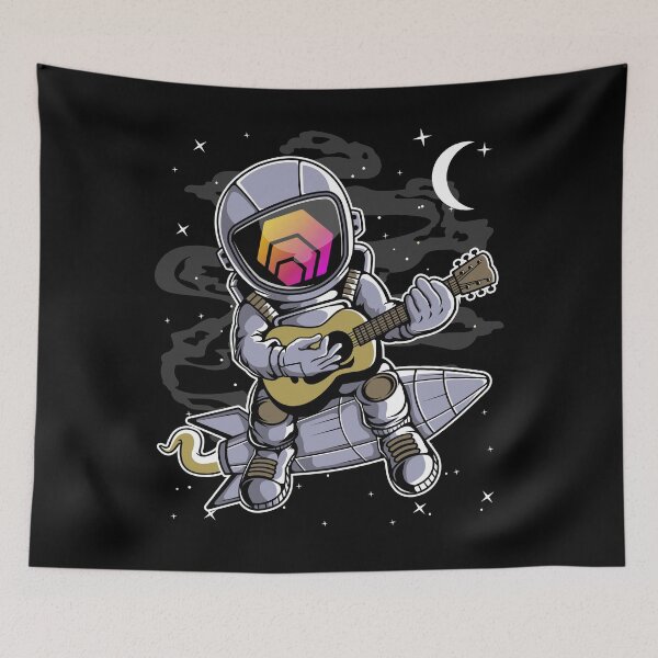 Item preview, Astronaut Guitar HEX Coin To The Moon Crypto Token Cryptocurrency Blockchain Wallet HODL designed and sold by AdamRoberts90.