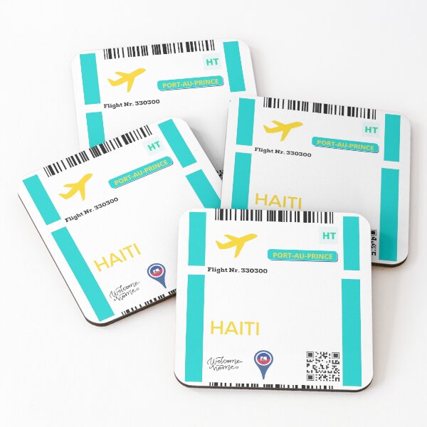 Item preview, Plane ticket haiti designed and sold by Stephie187.