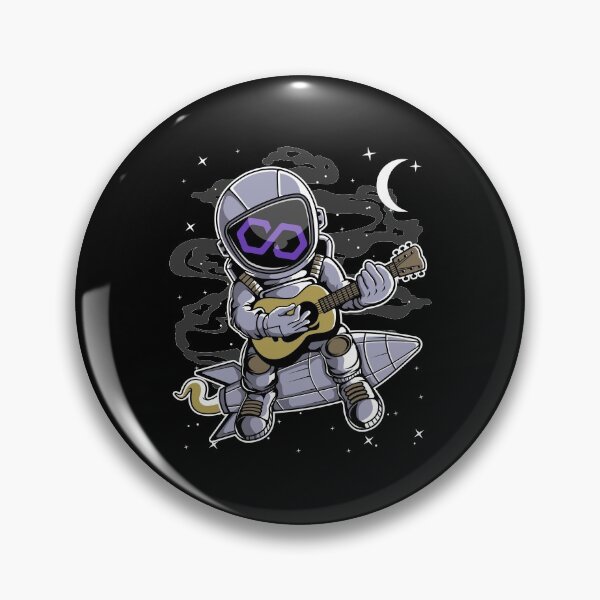 Item preview, Astronaut Guitar Polygon Matic Coin To The Moon Crypto Token Cryptocurrency Blockchain Wallet HODL designed and sold by AdamRoberts90.