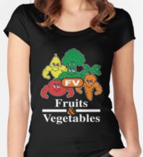 Fruits and Vegetables T-Shirts Renato Laranja Women's Fitted Scoop T-Shirt