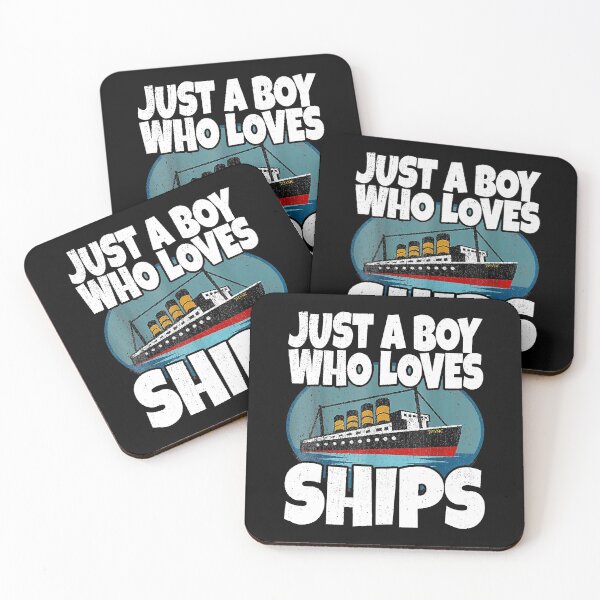 Item preview, Just A Boy Who Loves Ships designed and sold by spherevilla.