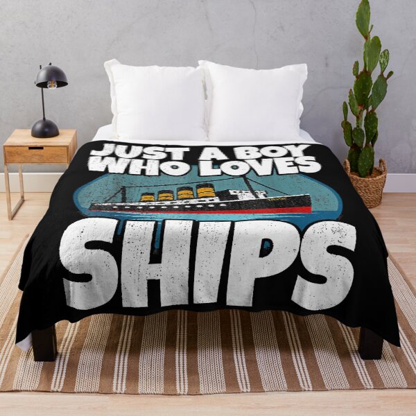 Item preview, Just A Boy Who Loves Ships designed and sold by spherevilla.