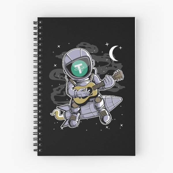 Item preview, Astronaut Guitar Tether USDT Coin To The Moon Crypto Token Cryptocurrency Blockchain Wallet HODL designed and sold by AdamRoberts90.