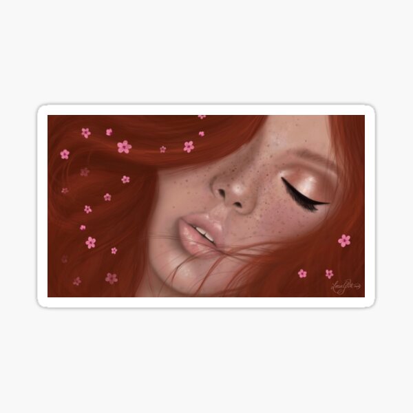 Strawberry Rose Sticker