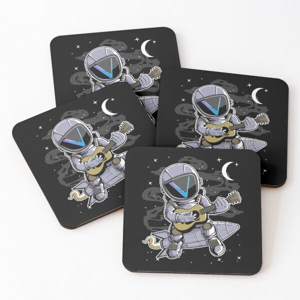 Item preview, Astronaut Guitar Vechain VET Coin To The Moon Crypto Token Cryptocurrency Blockchain Wallet HODL designed and sold by AdamRoberts90.