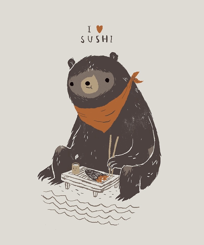 sushi teddy bear