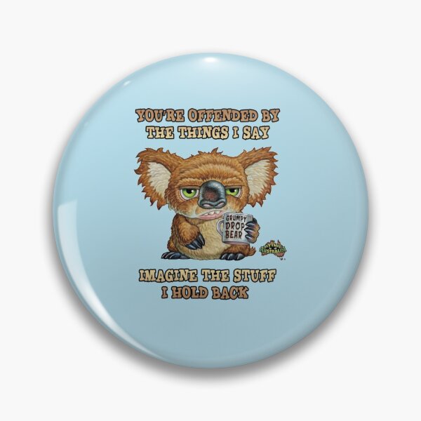 Item preview, Grumpy Drop Bear Offended Sticker designed and sold by DavidAlligner.