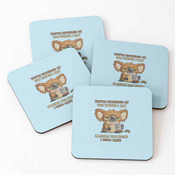Item preview, Grumpy Drop Bear Offended Sticker designed and sold by DavidAlligner.