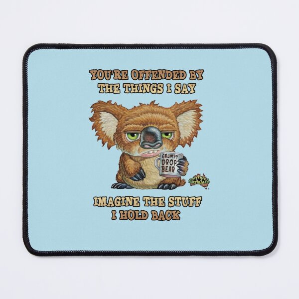 Item preview, Grumpy Drop Bear Offended Sticker designed and sold by DavidAlligner.