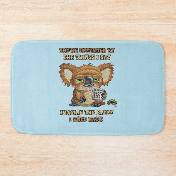 Item preview, Grumpy Drop Bear Offended Sticker designed and sold by DavidAlligner.