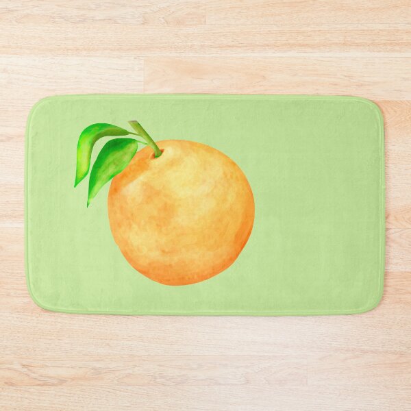 Item preview, Orange with green leaves designed and sold by Amalus-files.