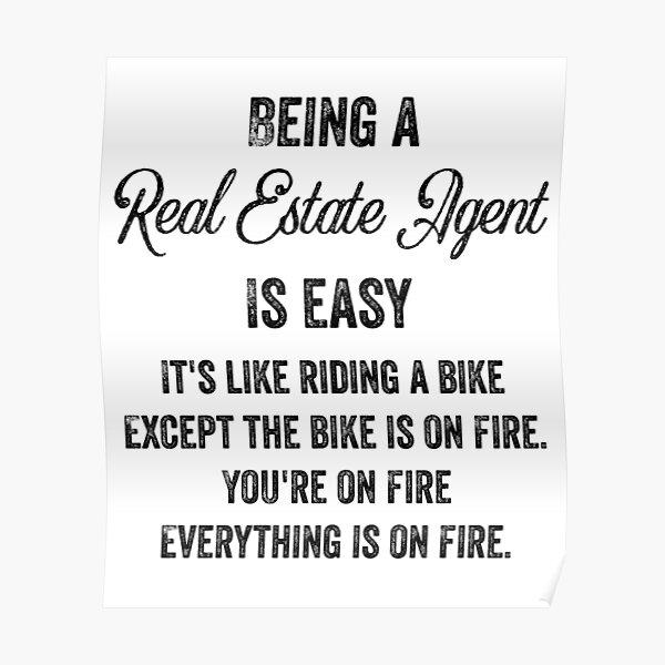 being-a-real-estate-agent-is-easy-real-estate-agent-job-title-gift