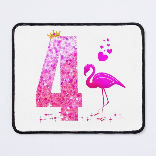 Item preview, Flamingo, 4 Birthday, 4 Years Old Birthday Girl designed and sold by Ta ~ won.
