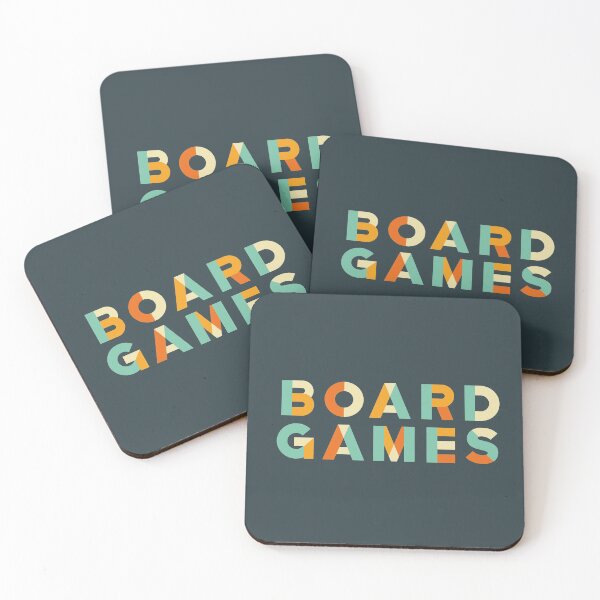 Item preview, Board Games Retro Block Text designed and sold by DiceintheDark.
