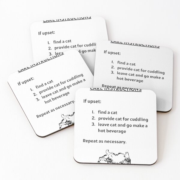 Item preview, Care instructions for cat lovers designed and sold by RPGHaven.