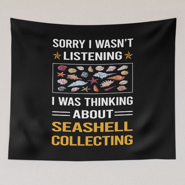 Item preview, Funny Listening Seashell Collecting Seashells Sea Shell Shells Shelling designed and sold by RandalDavis.