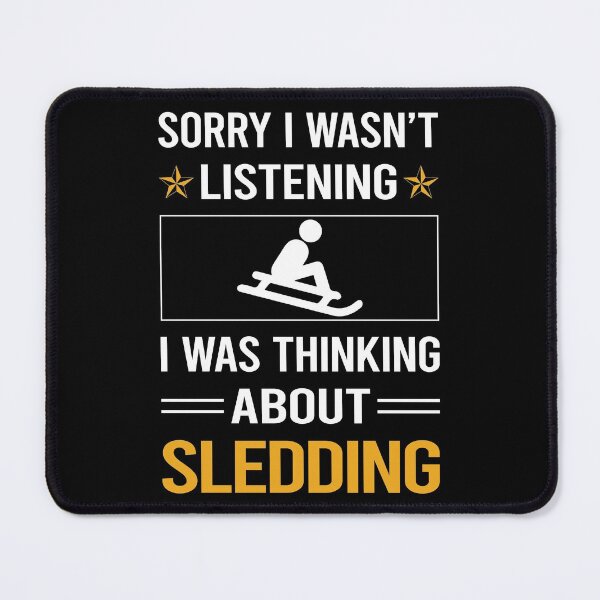Item preview, Funny Listening Sledding Sledging Sleighing designed and sold by RandalDavis.