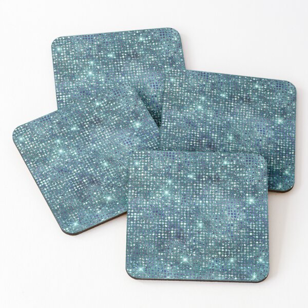 Item preview, Teal Faux Multicolor Sequins designed and sold by WOW TeesAndThings.