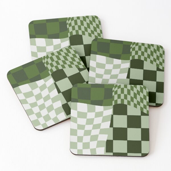 Item preview, Checkerboard Pattern, Green, Wavy designed and sold by brookemiller801.