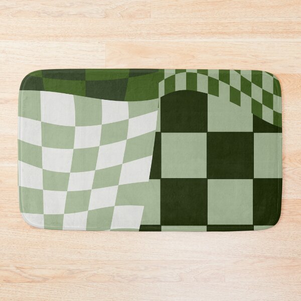 Item preview, Checkerboard Pattern, Green, Wavy designed and sold by brookemiller801.