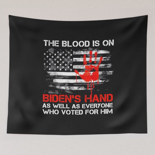 Item preview, Anti-Biden Blood On His Hands Impeach 46 USA Hot Gift designed and sold by jamesshop079.