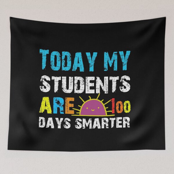 Item preview, Today My Students Are 100 Days Smarter Teacher T-Shirt designed and sold by tshirtsdesk.