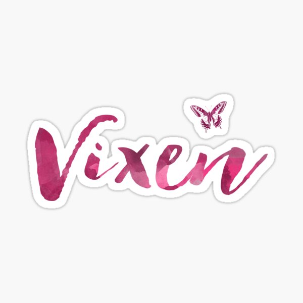 Hotwife Vixen with Butterfly Sticker