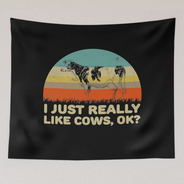 Item preview, I Just Really Like Cows OK Funny designed and sold by SARAHKUHNS.