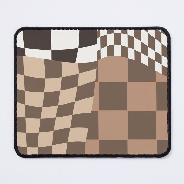 Item preview, Checkerboard Pattern, Brown, Wavy designed and sold by brookemiller801.