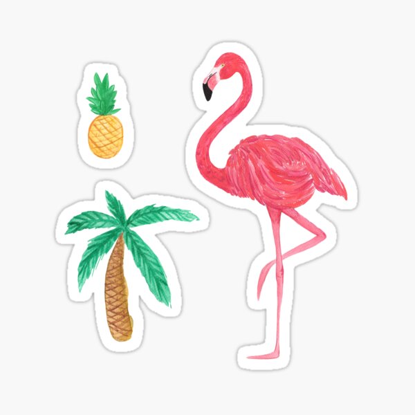 Orange Stripe Palm Tree Sticker – 19th Street Apparel